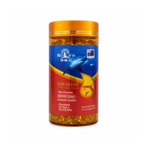 Nature Squalene Super Complex 500mg 500 Softgels red label, front view