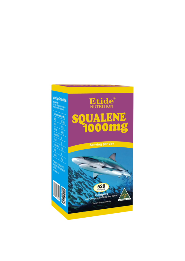 Etide Nutrition 1000mg Squalene Softgels