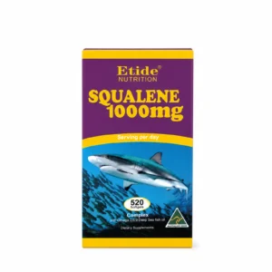 ETIDE Nutrition Squalene 1000mg 520 Softgels box, front view