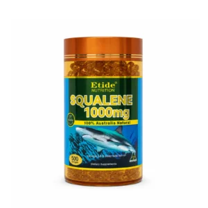 ETIDE Nutrition Squalene 1000mg 500 Softgels, front view